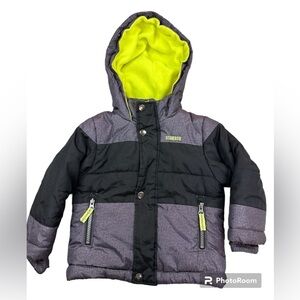 OshKosh B'gosh Black and Gray Kids Puffer Jacket